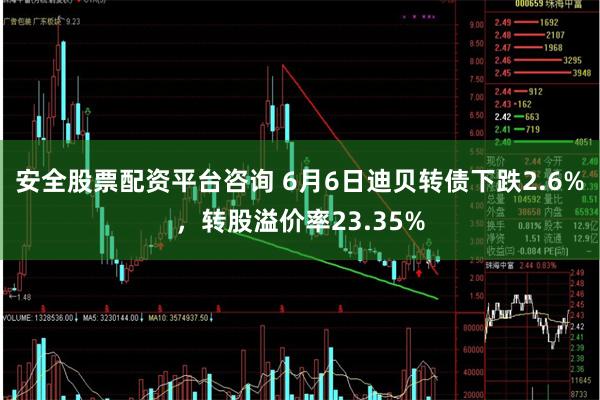 安全股票配资平台咨询 6月6日迪贝转债下跌2.6%，转股溢价率23.35%