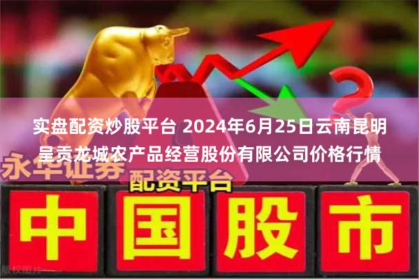 实盘配资炒股平台 2024年6月25日云南昆明呈贡龙城农产品经营股份有限公司价格行情