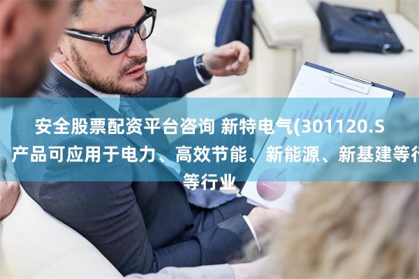安全股票配资平台咨询 新特电气(301120.SZ)：产品可应用于电力、高效节能、新能源、新基建等行业