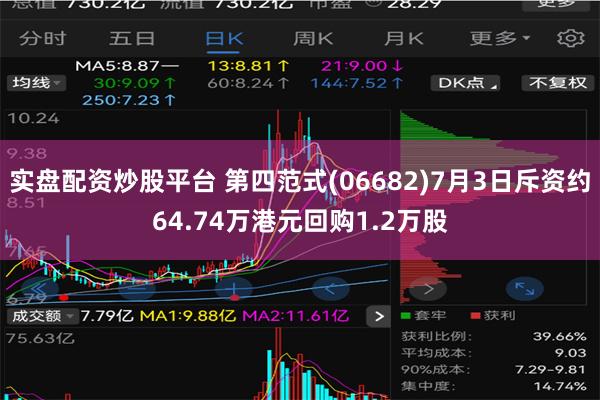 实盘配资炒股平台 第四范式(06682)7月3日斥资约64.74万港元回购1.2万股