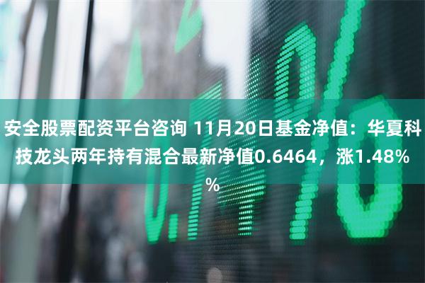 安全股票配资平台咨询 11月20日基金净值：华夏科技龙头两年持有混合最新净值0.6464，涨1.48%