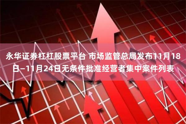 永华证券杠杠股票平台 市场监管总局发布11月18日—11月24日无条件批准经营者集中案件列表