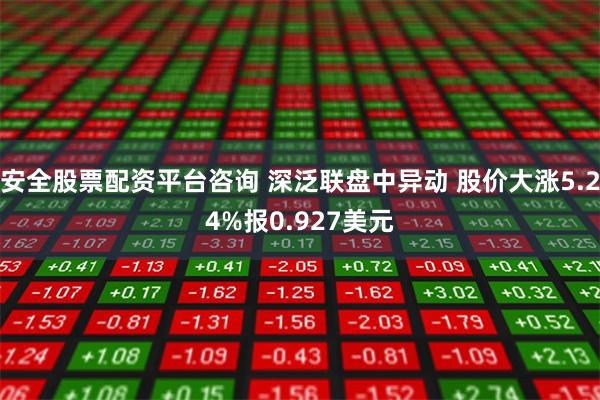 安全股票配资平台咨询 深泛联盘中异动 股价大涨5.24%报0.927美元