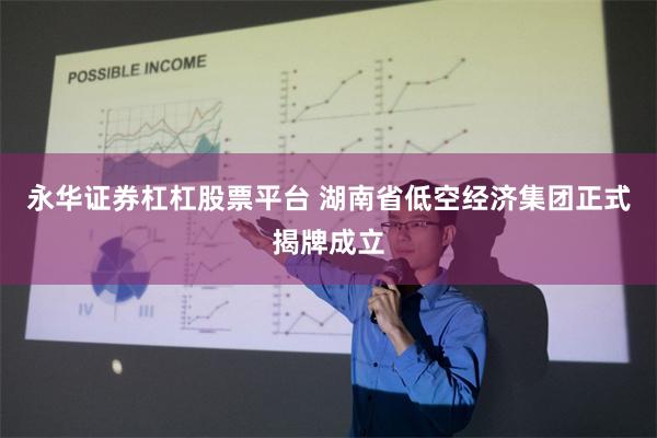 永华证券杠杠股票平台 湖南省低空经济集团正式揭牌成立